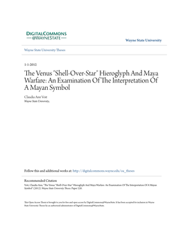 The Venus “Shell-Over-Star" Hieroglyph and Maya Warfare: an Examination of the Interpretation of a Mayan Symbol
