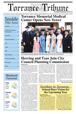 Inside Center Opens New Tower This Issue