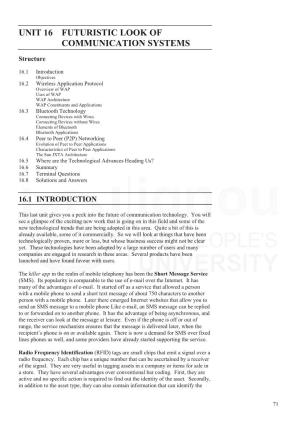 Proposed Syllabus for Communication Physics