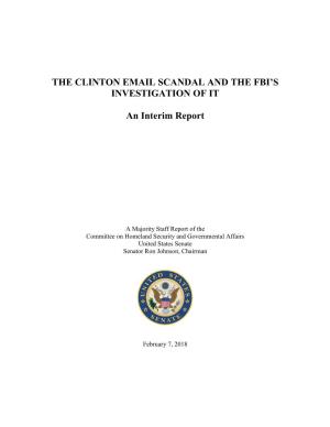 Clinton Email Scandal and the FBI Investigation of It