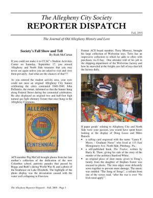 2005 03 Fall Reporter Dispatch Fall 2005