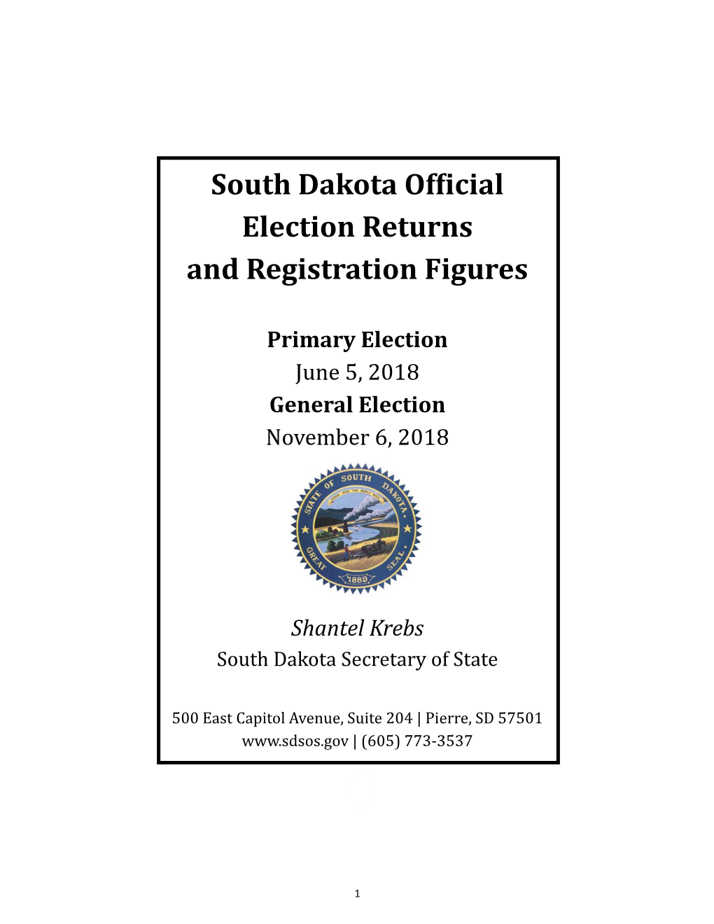 2018 General and Primary Election