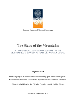 The Stage of the Mountains