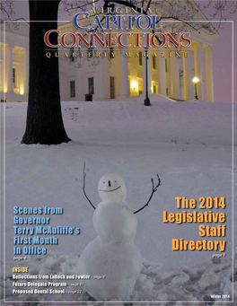 The 2014 Legislative Staff Directory