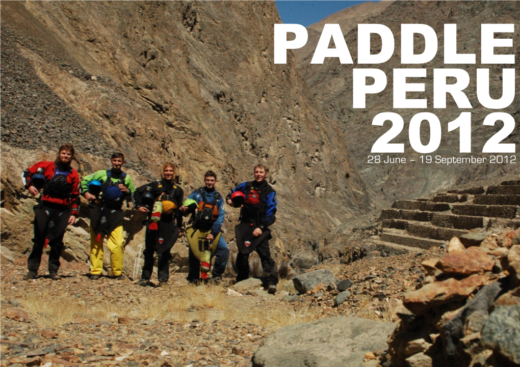 Read the 2012 Paddle Peru Report [Pdf]
