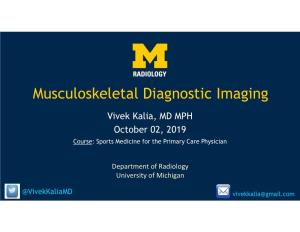 Musculoskeletal Diagnostic Imaging