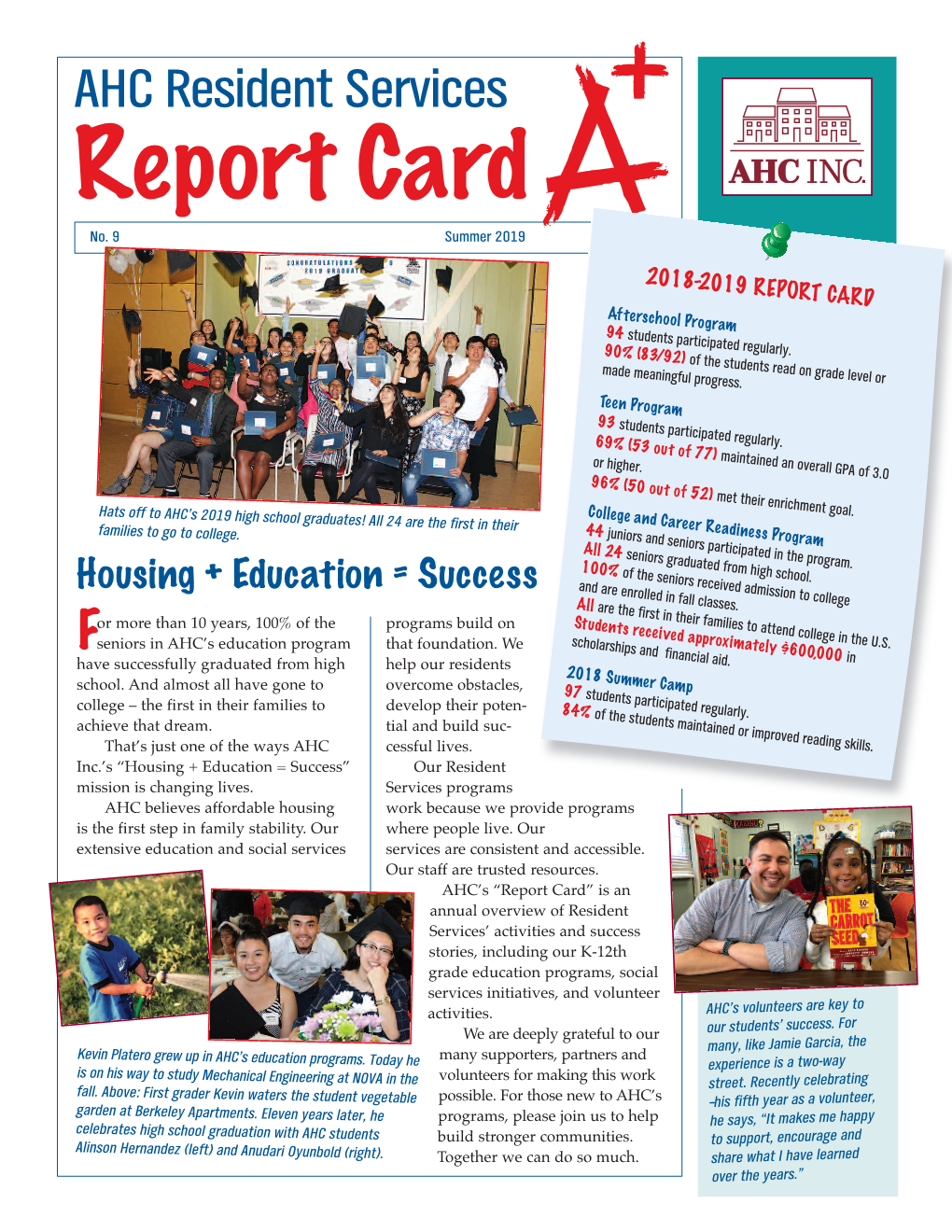 Summer 2019/Resident Services Report Card (PDF)