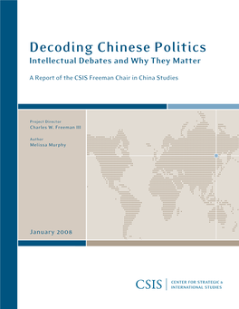 Decoding Chinese Politics Intellectual Debates and Why They Matter