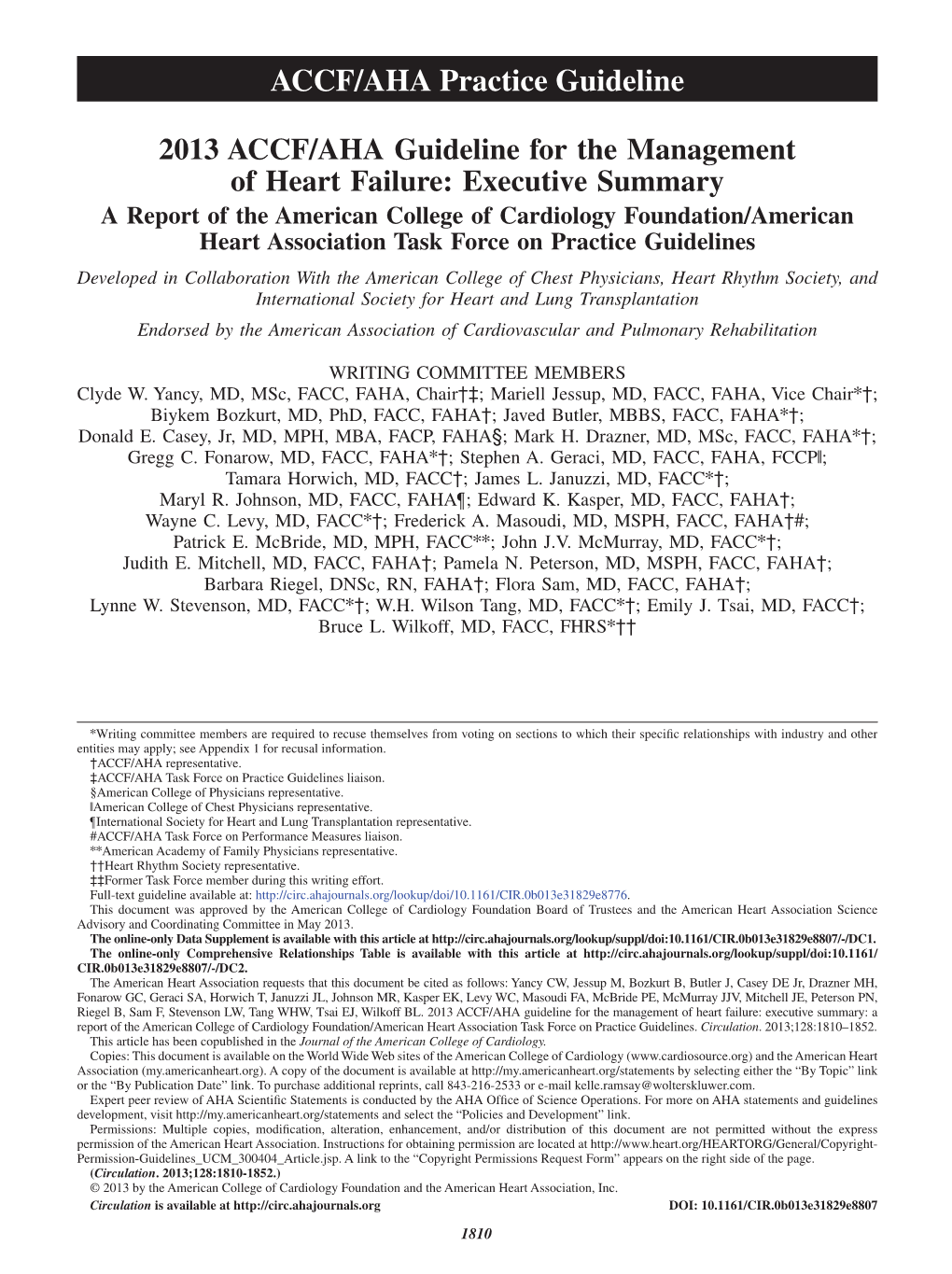 ACCF/AHA Practice Guideline