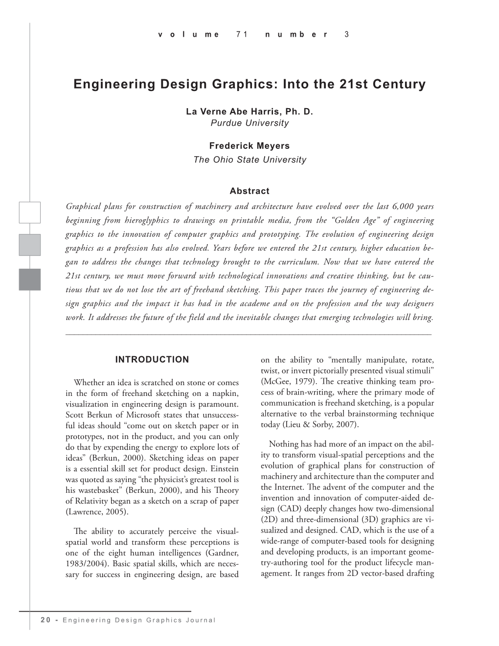 Engineering Design Graphics: Into the 21St Century