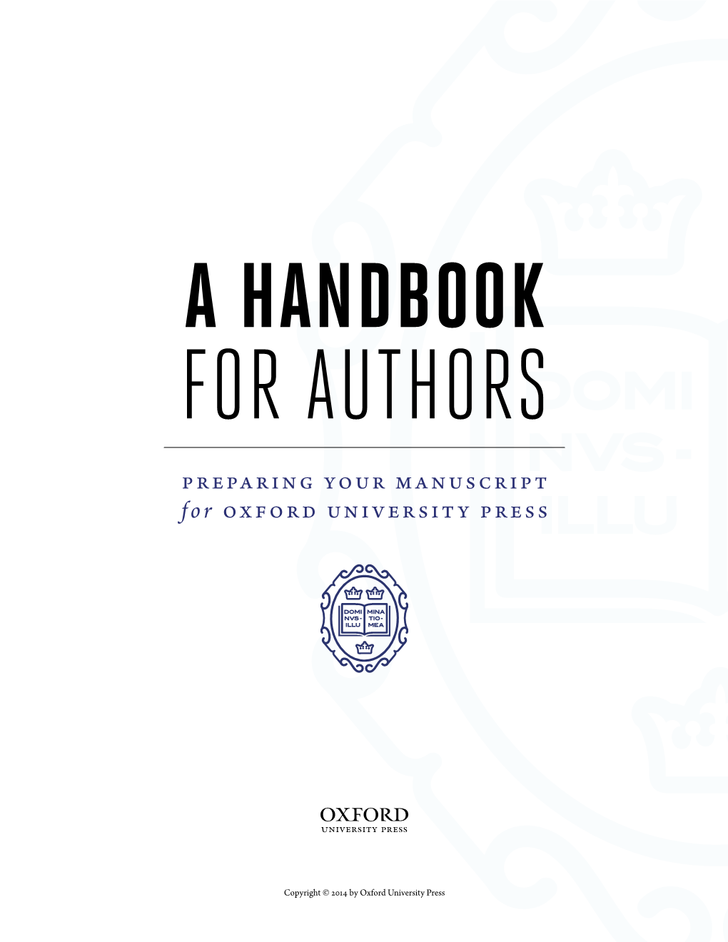 Preparing Your Manuscript for Oxford University Press