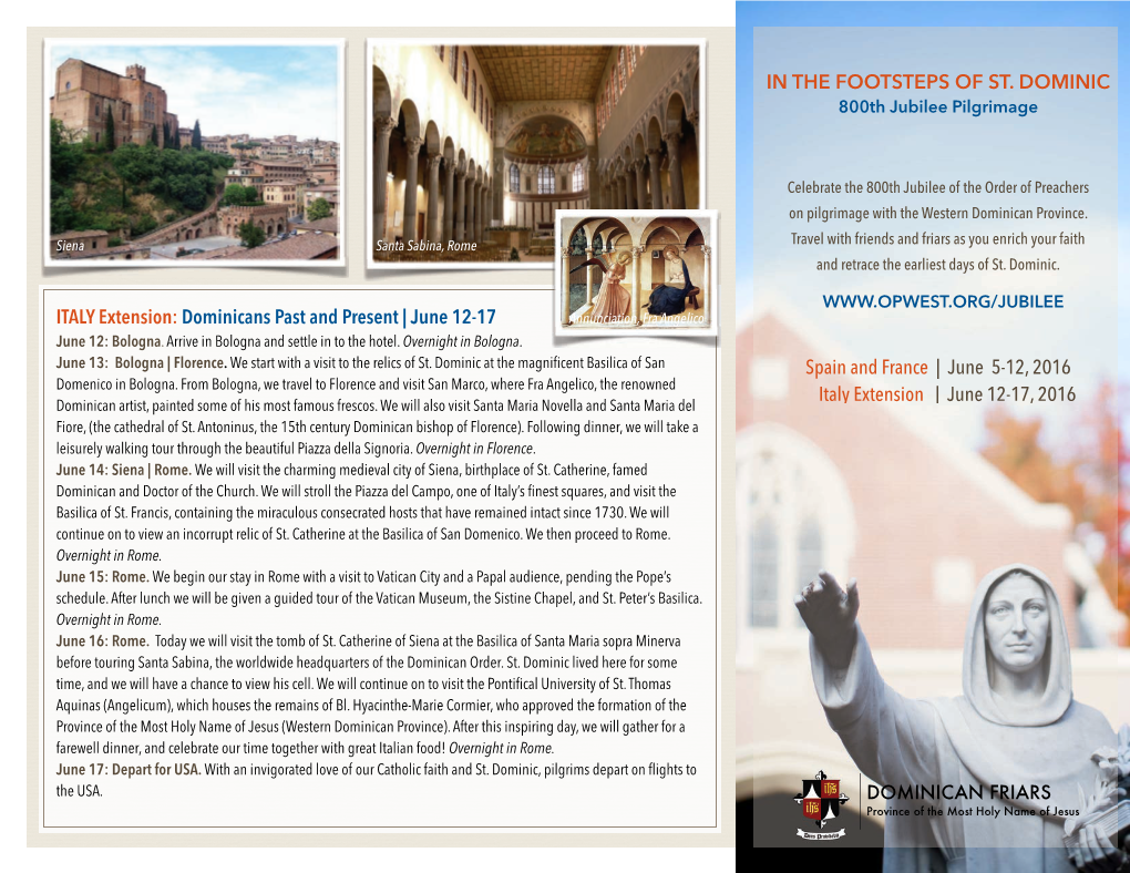 Pilgrimage Brochure