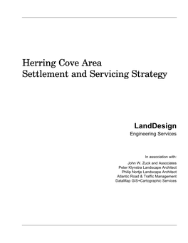 Herring Cove Area Settlement and Servicing Strategy