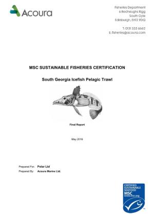 South Georgia Icefish Pelagic Trawl
