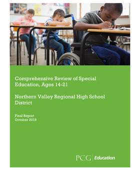 Comprehensive Review of Special Education, Ages 14-21 Northern