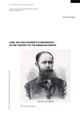Karl Von Den Steinen's Ethnography in the Context of the Brazilian Empire