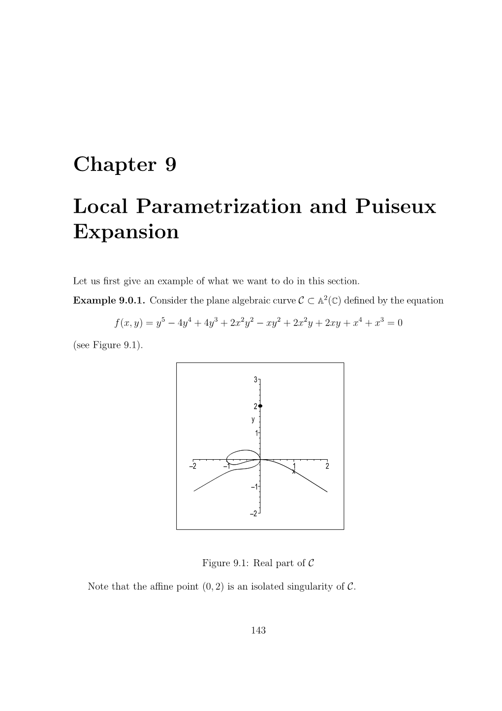 Chapter 9 Local Parametrization and Puiseux Expansion