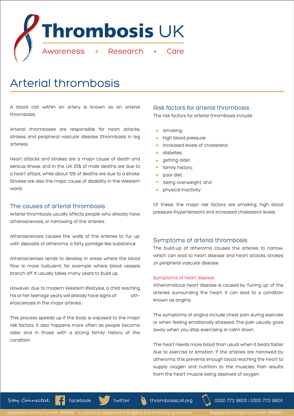 Thrombosisuk-Arterial-Leaflet.Pdf