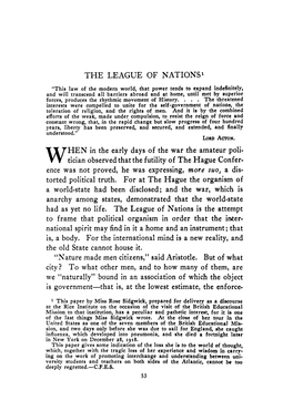 The League of Nations'