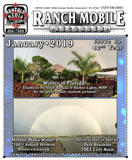 RANCH MOBILE • R E C O R D E R • 484-7488 C Issue 10 January•2019 42Nd Year