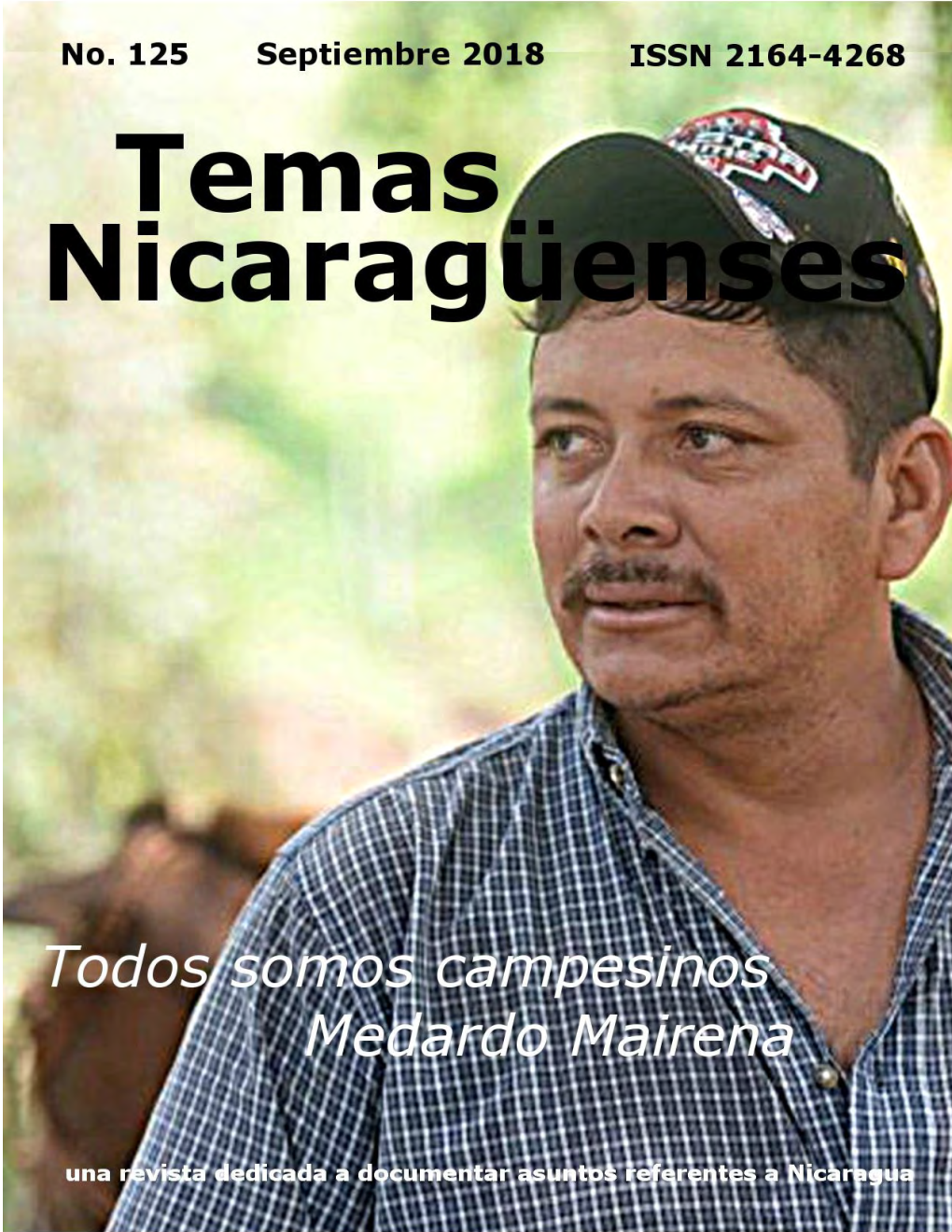 Revista De Nicaragüenses No. 125 –Septiembre 2018 – ISSN 2164