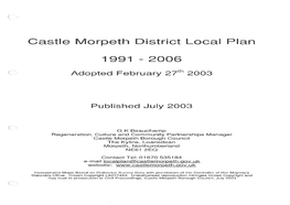 Castle Morpeth District Local Plan (February 2003)