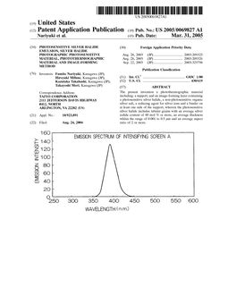 (12) Patent Application Publication (10) Pub. No.: US 2005/0069827 A1 Nariyuki Et Al