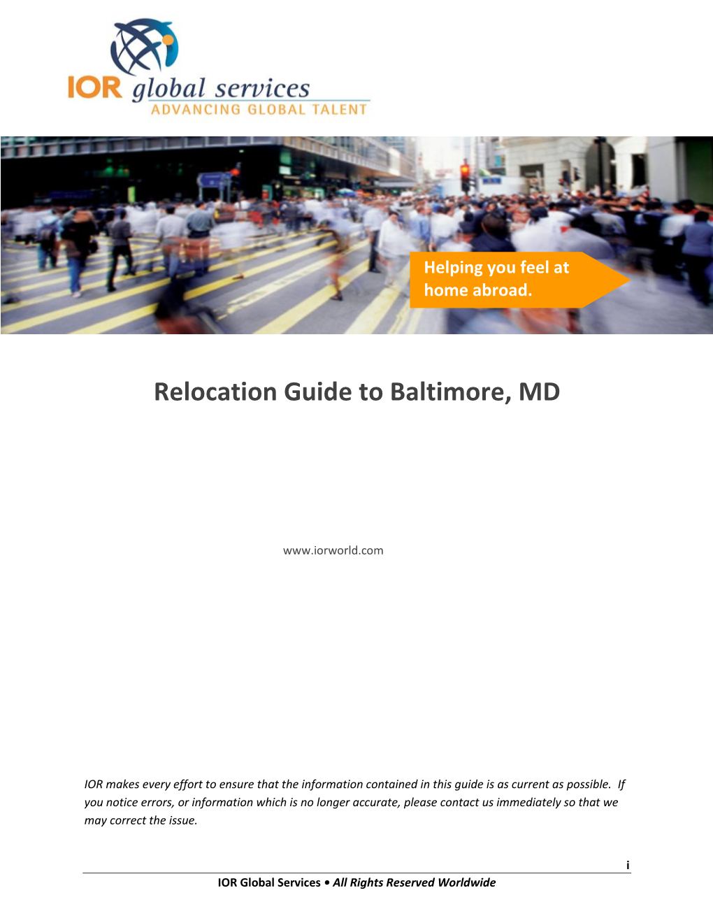 Relocation Guide to Baltimore, MD