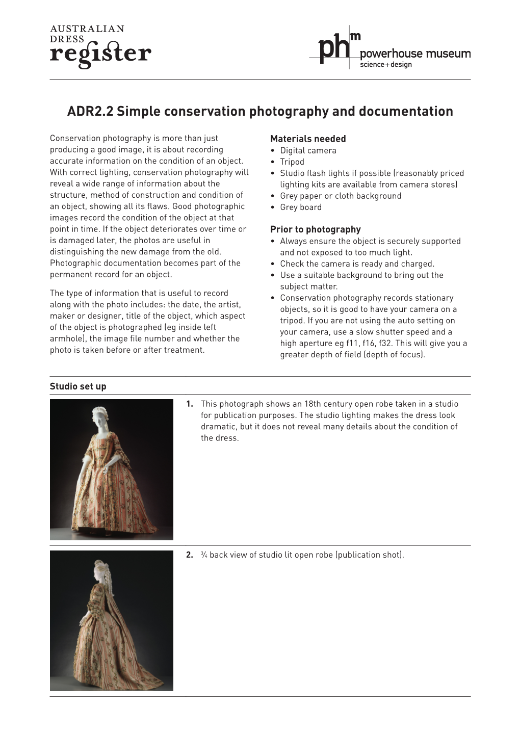 ADR2.2 Simple Conservation Photography and Documentation