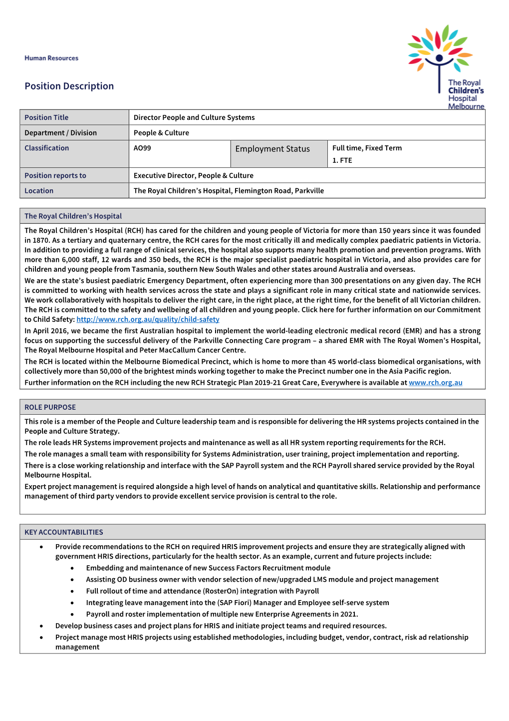 Position Description