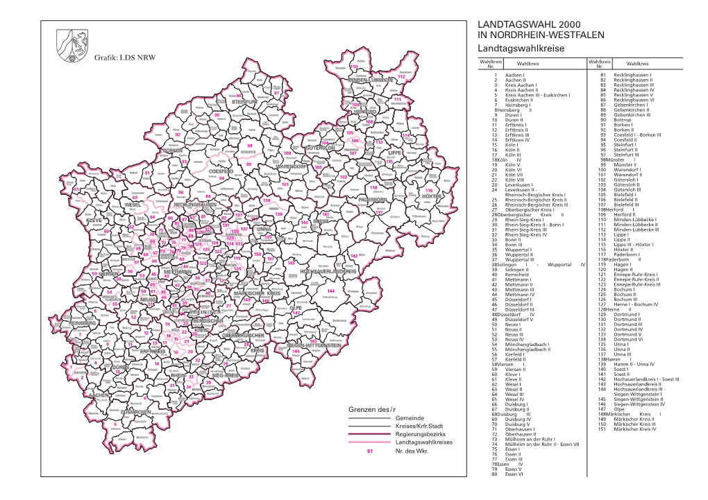 Landtagswahl 2000 in Nordrhein-Westfalen