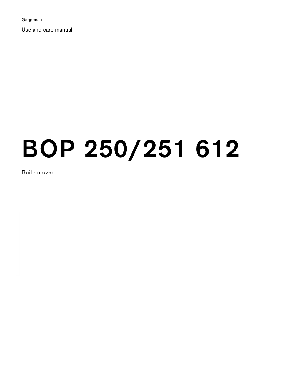 Bop 250/251 612