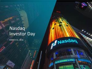 Nasdaq Investor Day