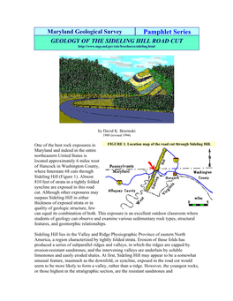 Geology of the Sideling Hill Roadcut