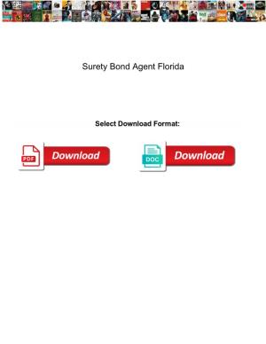 Surety Bond Agent Florida