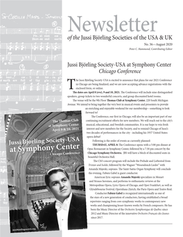Latest Newsletter from Jussi Björling Society-USA