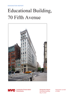 Educational Building, 70 Fifth Avenue