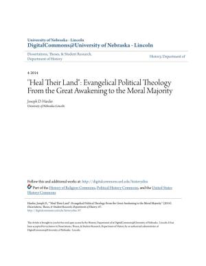 Evangelical Political Theology from the Great Awakening to the Moral Majority Joseph D