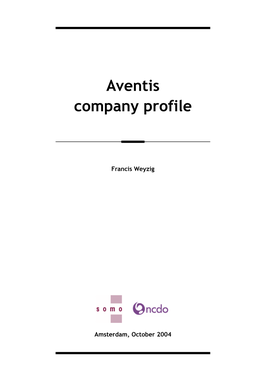 Aventis Company Profile