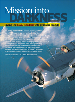 Mission Into DARKNESS Flying the SB2C Helldiver Into Probable Suicide