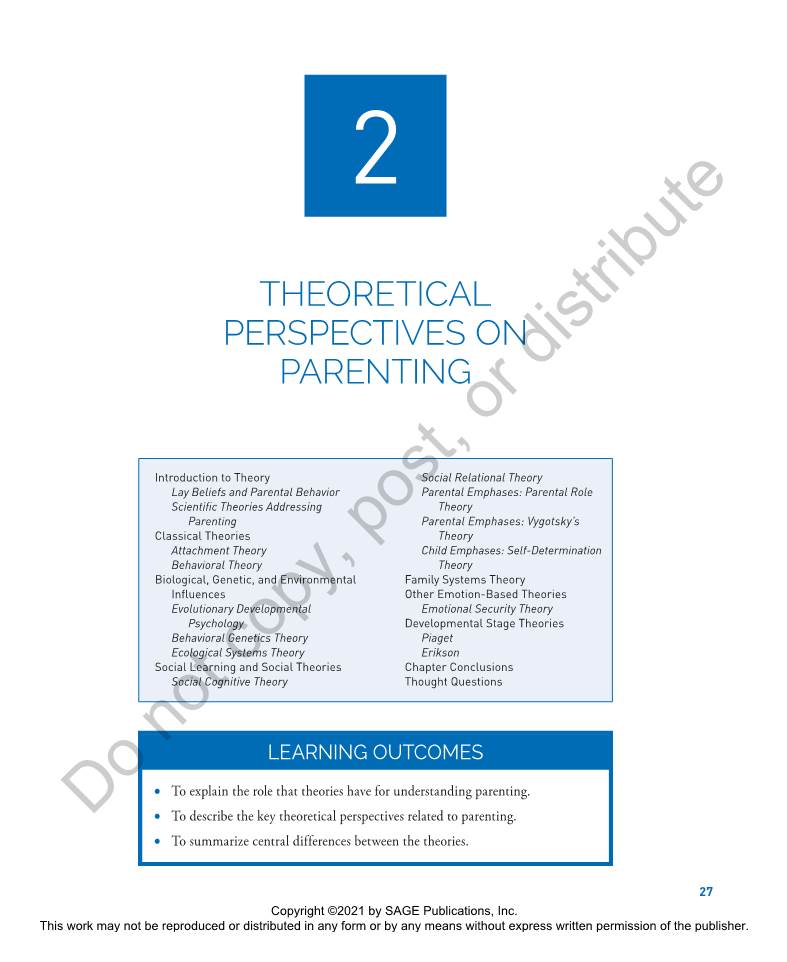 Chapter 2. Theoretical Perspectives on Parenting