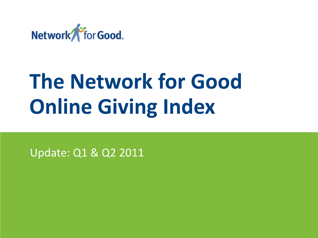 The Network for Good Online Giving Index