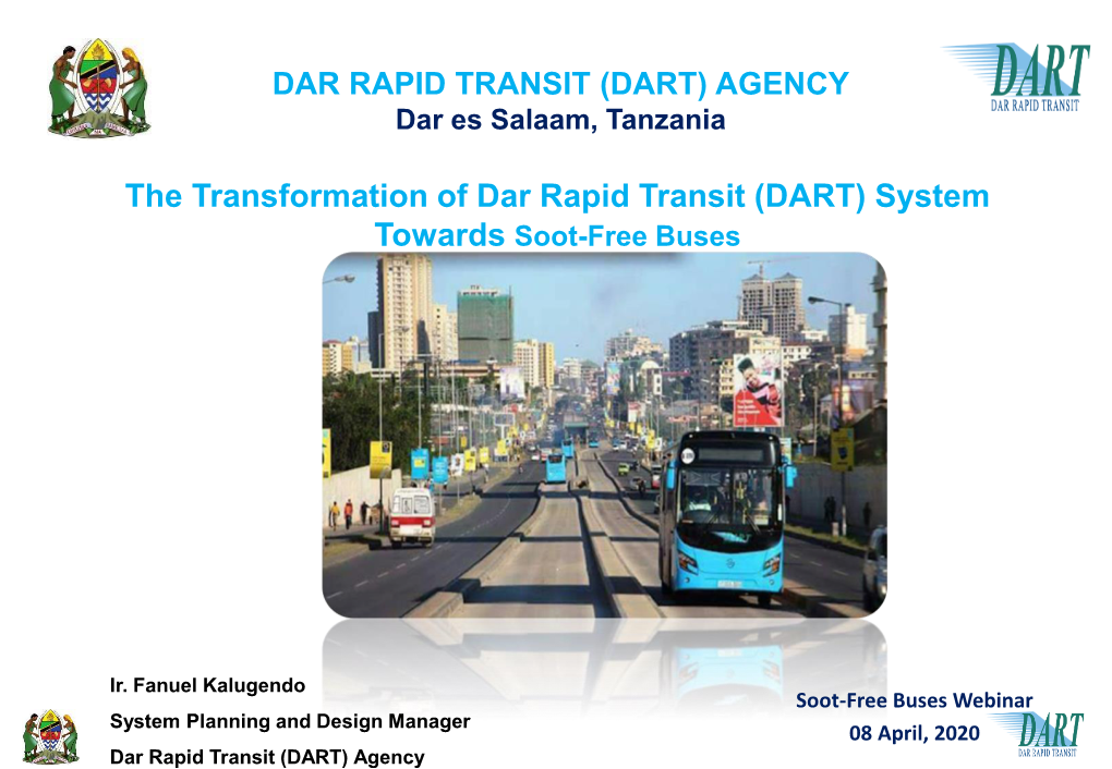 The Transformation of Dar Rapid Transit (DART) System Towards Soot-Free Buses