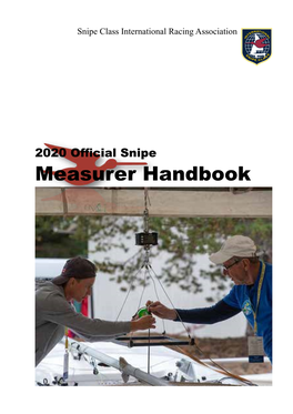 Measurer Handbook SCIRA Snipe Class International Racing Association