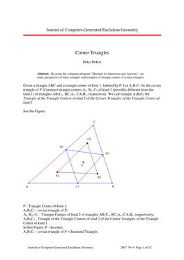 Deko Dekov, Corner Triangles PDF, 91