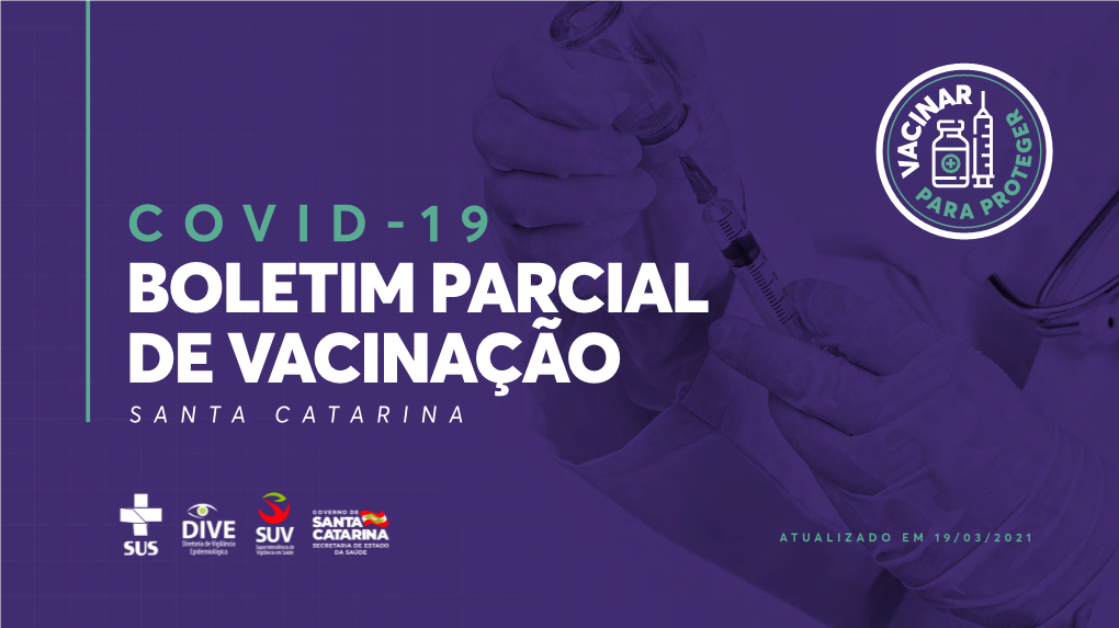 Balanço Parcial Da Vacinação Em SC – 19/03/2021