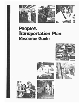 People's Transportation Plan Resource Guide