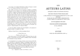 Auteurs Latins