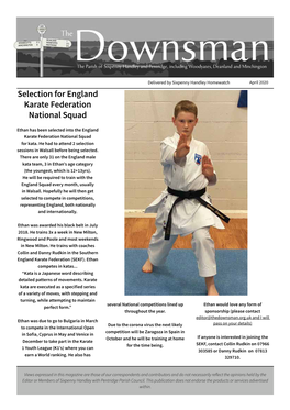 Selection for England Karate Federation National Squad