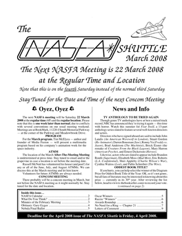 The NASFA Shuttle: March 2008
